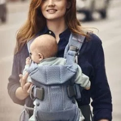 BabyBjörn One Air Bæresele 3D Mesh, Slate Blue -jollyroom Salgsbutikk 098020 1242 3a