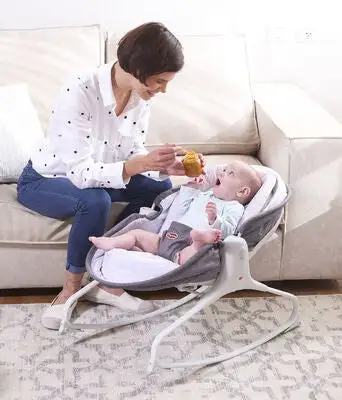 Tiny Love 3-i-1 Rocker Napper Vippestol, Grå/Hvit 3 Tiny Love 3-i-1 Rocker Napper Vippestol, Grå/Hvit - Bilde 3