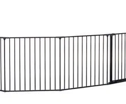 BabyDan Flex XXL Sikkerhetsgrind & Lekeplass Svart