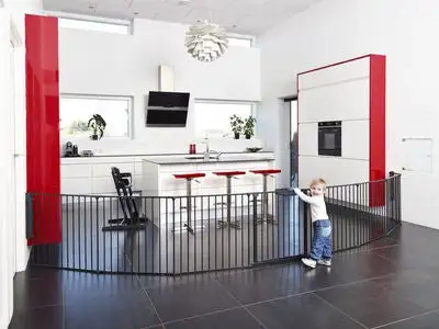 BabyDan Flex XXL Sikkerhetsgrind & Lekeplass Svart 2 BabyDan Flex XXL Sikkerhetsgrind & Lekeplass Svart - Bilde 2