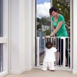 Babydan Premier Sikkerhetsgrind + 2 Forlengninger, Hvit -jollyroom Salgsbutikk 257155