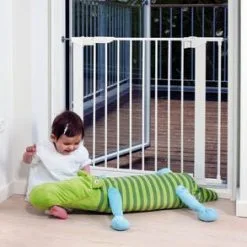 Babydan Premier Sikkerhetsgrind + 2 Forlengninger, Hvit -jollyroom Salgsbutikk 257156