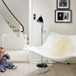 Babydan Premier Sikkerhetsgrind + 2 Forlengninger, Hvit -jollyroom Salgsbutikk 257158