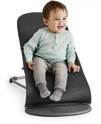 BabyBjörn Bliss Vippestol Cotton, Sandgrå 4 BabyBjörn Bliss Vippestol Cotton, Sandgrå - Bilde 4