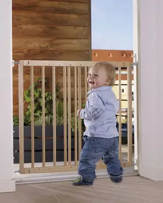 BabyDan Multidan Sikkerhetsgrind, Natur/Hvit 2 BabyDan Multidan Sikkerhetsgrind, Natur/Hvit - Bilde 2