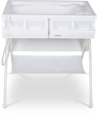 Beemoo Care Sammenleggbart Stellebord Med Badebalje, Hvit 3 Beemoo Care Sammenleggbart Stellebord Med Badebalje, Hvit - Bilde 3