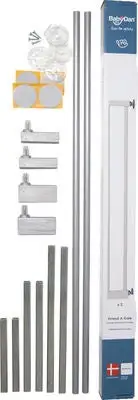 BabyDan Forlengning Sikkerhetsgrind Extend-A-Gate 7cm 2-p, Sølv 3 BabyDan Forlengning Sikkerhetsgrind Extend-A-Gate 7cm 2-p, Sølv - Bilde 3