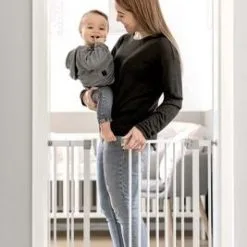 Hauck Open N Stop Sikkerhetsgrind Inkl. 9 Cm Forlengning, White -jollyroom Salgsbutikk 597224 1538 3d