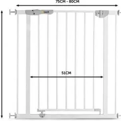 Hauck AutoClose N Stop Spenngrind, Hvit 18 Hauck AutoClose N Stop Spenngrind, Hvit -jollyroom Salgsbutikk 597255 1538 4c