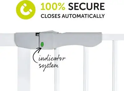 Hauck AutoClose N Stop Spenngrind, Hvit 8 Hauck AutoClose N Stop Spenngrind, Hvit - Bilde 8