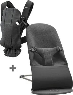 BabyBjörn Bliss Vippestol 3D Jersey Inkl. Bæresele Mini 3D, Svart 1 BabyBjörn Bliss Vippestol 3D Jersey Inkl. Bæresele Mini 3D, Svart