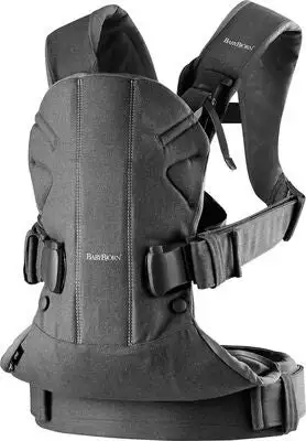 BabyBjörn One Bæresele Cotton Mix, Denim/Mørkegrå 2 BabyBjörn One Bæresele Cotton Mix, Denim/Mørkegrå - Bilde 2