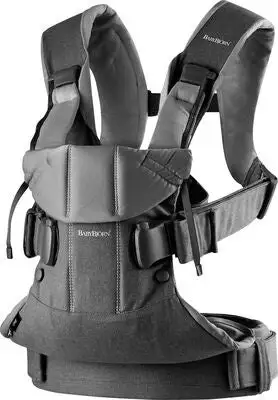 BabyBjörn One Bæresele Cotton Mix, Denim/Mørkegrå 1 BabyBjörn One Bæresele Cotton Mix, Denim/Mørkegrå