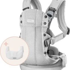 BabyBjörn Harmony Bæresele 3D Mesh Inkl Haklapp, Silver