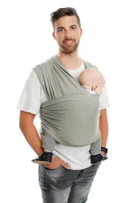 Babylonia Tricot-slen Bamboo Bæresjal, Water Mint 1 Babylonia Tricot-slen Bamboo Bæresjal, Water Mint