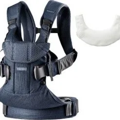 BabyBjörn One Air Bæresele 3D Mesh Inkl. Smekke, Navy Blue