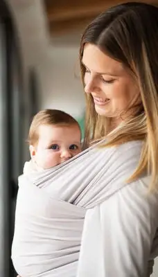 BabyOnEarth Baby On Earth Bæresjal Bambus, Pearl 2 BabyOnEarth Baby On Earth Bæresjal Bambus, Pearl - Bilde 2