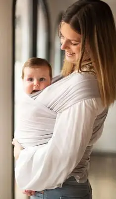 BabyOnEarth Baby On Earth Bæresjal Bambus, Pearl 3 BabyOnEarth Baby On Earth Bæresjal Bambus, Pearl - Bilde 3