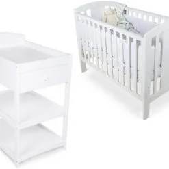 JLY Pakke Stellebord & Sprinkelseng Dream Lux, Hvit