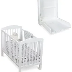 JLY Sprinkelseng Dropside Dream Lux & Veggstellebord Dream, Hvit