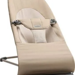 BabyBjörn Balance Soft Vippestol Bomull/Jersey, Kaki/Beige