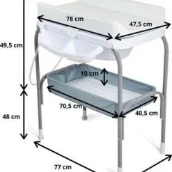 Beemoo Care Badekarstellebord, Grått 17 Beemoo Care Badekarstellebord, Grått -jollyroom Salgsbutikk BB088 5 GREY 1895 4c