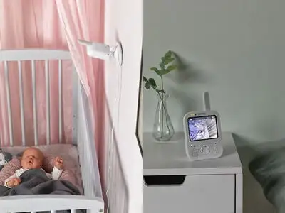 Beemoo Safe VM2610 Video Babycall, Hvit 3 Beemoo Safe VM2610 Video Babycall, Hvit - Bilde 3