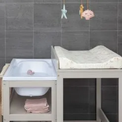 JLY Dream Stellebord Med Uttrekkbar Badebalje, Warm Grey 17 JLY Dream Stellebord Med Uttrekkbar Badebalje, Warm Grey -jollyroom Salgsbutikk JLY KM418 WARMGREY 2202 3c