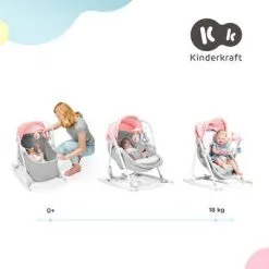 Kinderkraft Unimo Up 5-in-1 Vippestol, Pink -jollyroom Salgsbutikk KBUNIMUPPNK0000 3420 4h