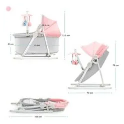 Kinderkraft Unimo Up 5-in-1 Vippestol, Pink -jollyroom Salgsbutikk KBUNIMUPPNK0000 3420 4l