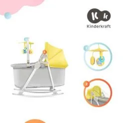 Kinderkraft Unimo Up 5-in-1 Vippestol, Yellow -jollyroom Salgsbutikk KBUNIMUPYEL0000 3420 4l