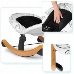 Kinderkraft Finio Vippestol, Black/White -jollyroom Salgsbutikk KKBFINOBLK0000 3420 4a