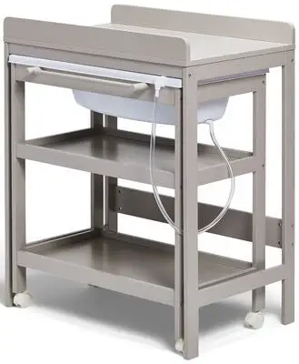 JLY Dream Stellebord Med Uttrekkbar Badebalje, Warm Grey 5 JLY Dream Stellebord Med Uttrekkbar Badebalje, Warm Grey - Bilde 5