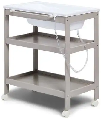 JLY Dream Stellebord Med Uttrekkbar Badebalje, Warm Grey 14 JLY Dream Stellebord Med Uttrekkbar Badebalje, Warm Grey - Bilde 14