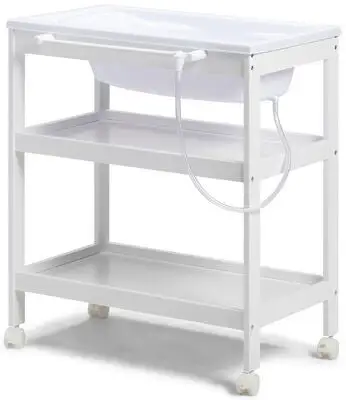 JLY Dream Stellebord Med Uttrekkbar Badebalje, Hvit 4 JLY Dream Stellebord Med Uttrekkbar Badebalje, Hvit - Bilde 4