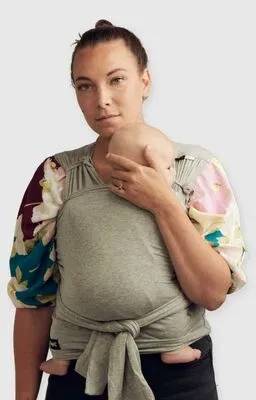 Najell Wrap Bæresjal, Melange Grey 1 Najell Wrap Bæresjal, Melange Grey