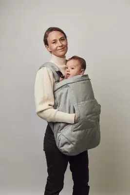 Najell All Seasons Værbeskyttelse For Bæresele, Morning Grey 3 Najell All Seasons Værbeskyttelse For Bæresele, Morning Grey - Bilde 3