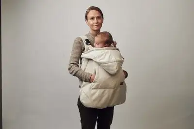 Najell All Seasons Værbeskyttelse For Bæresele, Morning Grey 5 Najell All Seasons Værbeskyttelse For Bæresele, Morning Grey - Bilde 5