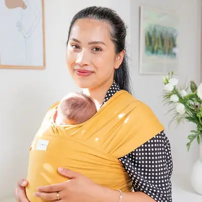 Babylonia Tricot-slen Eco Bæresjal, Amber Gold 4 Babylonia Tricot-slen Eco Bæresjal, Amber Gold - Bilde 4