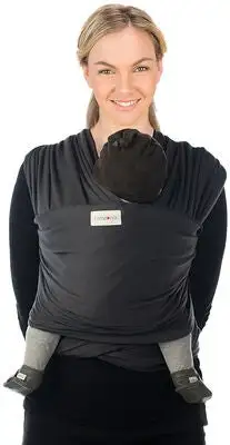 Babylonia Tricot-slen Øko Bæresjal, Dark Grey 1 Babylonia Tricot-slen Øko Bæresjal, Dark Grey