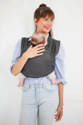 Babylonia Tricot-slen Øko Bæresjal, Dark Grey 2 Babylonia Tricot-slen Øko Bæresjal, Dark Grey - Bilde 2