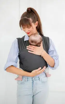 Babylonia Tricot-slen Øko Bæresjal, Dark Grey 3 Babylonia Tricot-slen Øko Bæresjal, Dark Grey - Bilde 3