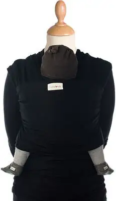 Babylonia Tricot-slen Øko Bæresjal, Black 1 Babylonia Tricot-slen Øko Bæresjal, Black