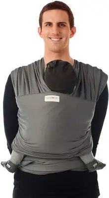 Babylonia Tricot-slen Øko Bæresjal, Moon Mist Grey 1 Babylonia Tricot-slen Øko Bæresjal, Moon Mist Grey